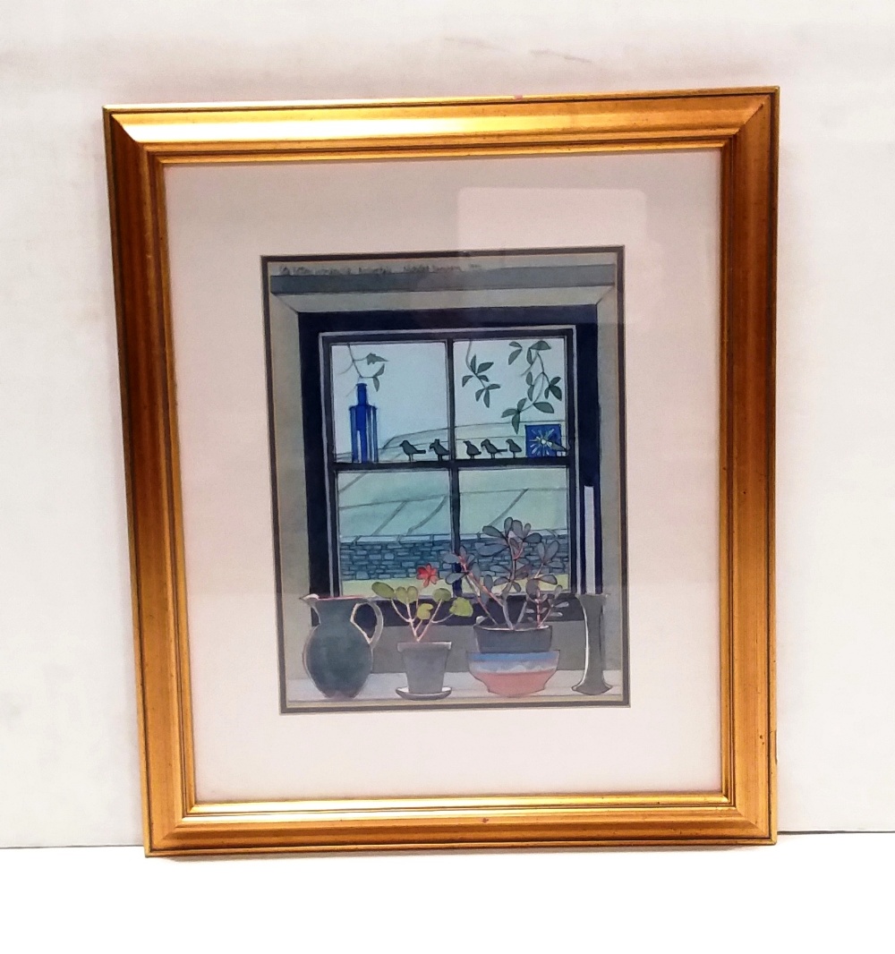 Oil Painting 'Cote Bottom, Window Sill , Bishopdale' by Nicholas Barnham,