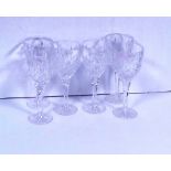 Set of 6 Galway Crystal Wine Glasses ( New)