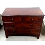 Exceptional Quality Georgian Mahogany 2 over 2 Drawers 107cm W 56cm D 82cm H