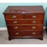 Stunning Quality Georgian Mahogany 2 over 3 Chest of Drawers 109cm W 51cm D 99cm H