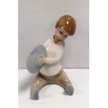 LLadro Figure of a Boy and Cymbles 14cm H