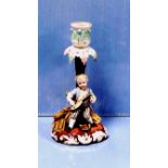 Vict Hand Painted Candle Stick 20cm H
