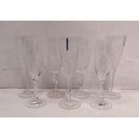 7 Mixed Champagne Flutes
