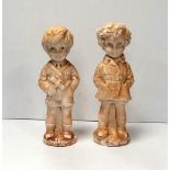 Pair of Figurines Boy & Girl