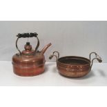 Vict Copper Kettle & Pot