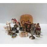 Misc Box of Porcelain Figures Etc