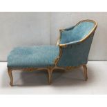 French Upholstered Hand Painted Day Bed 73cm W 105cm D 76cm H