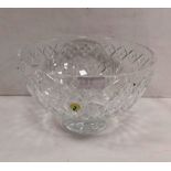 New Waterford Crystal Pedestal Bowl 25cm Diam 16cm H