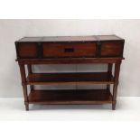 Reproduction Walnut Console Table 126cm W 43cm D 92cm H