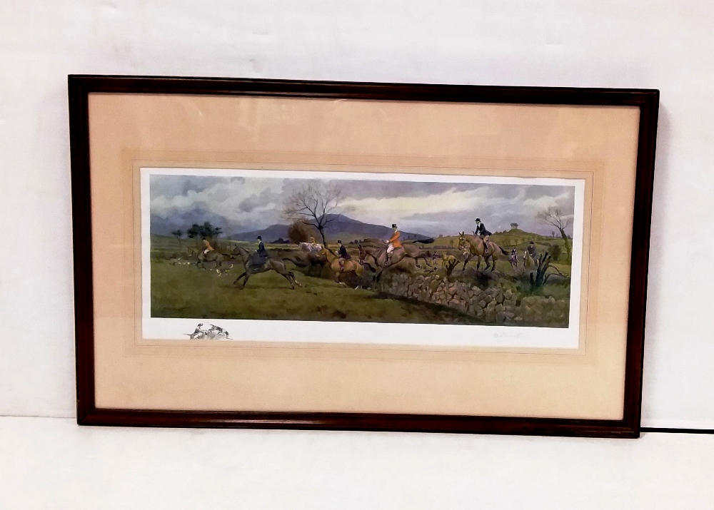 Irish Hunting Scene 'The Tipperary at Tullamaine Gorse ' By F A Stewart 82cm W x 51cm H