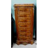 French Marble Top Ormolu Mount Tallboy 66cm W 40cm D 147cm H