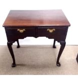 Edw Mahogany Lowboy 76cm W 45cm D 73cm H