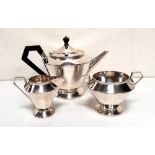 Solid Silver Art Deco Tea Service