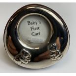 Silver Baby's First Curl Frame