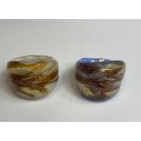 2 Costume Glass Multicoloured Rings