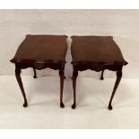 Matching Pair of Mahogany Side Tables 59cm W 43cm D 52cm H
