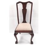 Newly Upholstered Mahogany Chair