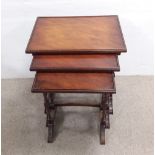 Mahogany Nest of 3 Tables