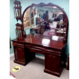 Very Impressive Early Vict Mahogany Mirror Back Sideboard in Mint Condition 200cm W 70cm D 230cm H