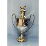 Solid Silver Presentation Cup by Daniel , John Welby-London, 1887 with Inscription ,45.