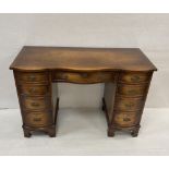 Bevan Funnell Mahogany Pedestal Desk 115cm W 53cm D 75cm H