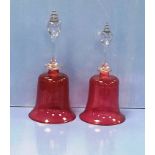 Pair of Cranberry Bells