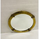 Good Quality Brass Edw Mirror 53cm Diam