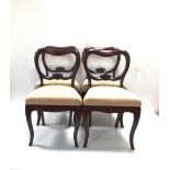Set of 4 Vict Rosewood Dining Room Chairs ( Mint Condition)