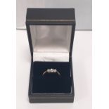 3 Stone Vintage Diamond Ring