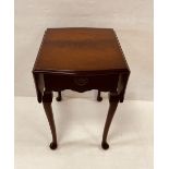 Mahogany Pembroke Table with 1 Drawer 86cm W 60cm D 65cm H ( Fully Extended)