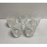 Set of 5 Waterford Drinking Glasses
