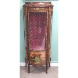 Elegant French Ormolu Mount Vitrienne Cabinet 73cm W 39cm D 164cm H