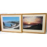 Robert John Wolfenden: two framed signed limited edition coloured prints, one entitled High Summer