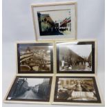 A set of four monochrome photographic prints of Barnstaple from the R.L. Knight collection - sold