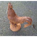 A cast iron cockerel