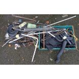 Auto jumble including motor car rubber seals, hoses and belts, etc.