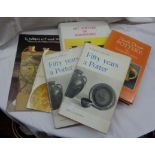 Four books and three pamphlets on North Devon pottery, etc. including Art Potters of Barnstaple,