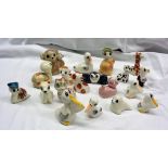 Nineteen Philip Laureston animal figurines including spider, giraffe, stork family, etc.