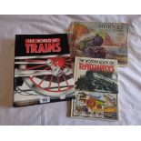 A 1939 Hornby Book of Trains catalogue (a/f) and two further train books