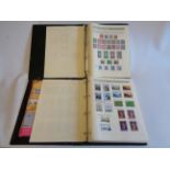 Two ring bound albums containing a collection of hinge mounted 20th Century Irish stamps