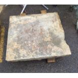 An old flagstone - 74cm X 72cm