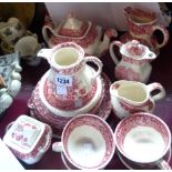 A quantity of Mason's Pink Vista, Ascot and other tableware - sold with other table ware