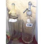 A vintage Dawes of Paignton and Dartmouth soda syphon - sold with a Schweppes similar