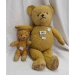 Two vintage Teddy bears - one with growl