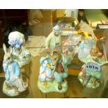 Six boxed Royal Albert and Beswick Beatrix Potter figures including Jemima Puddleduck and a Foxy