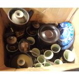 A quantity of Denby Arabesque pattern tea, coffee and dinner ware, etc.