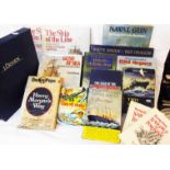 A quantity of hard back and other maritime interest titles including White Ensign - Red Dragon,