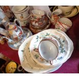 A selection of assorted ceramic items including Japanese eggshell porcelain part tea set, Copeland