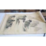 A 20th Century Chinese watercolour scroll