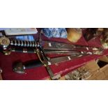 Three reproduction Toledo made Medieval style swords - no scabbards - by repute from The